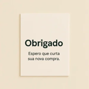 CARTÃO AGRADECIMENTO PERSONALIZADO